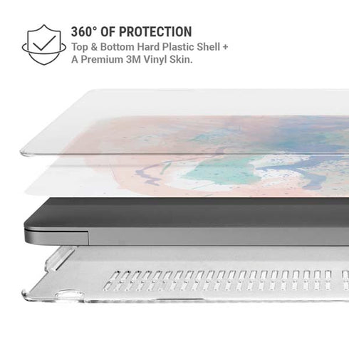 Rose Quartz & Serenity Splatter MacBook Cases