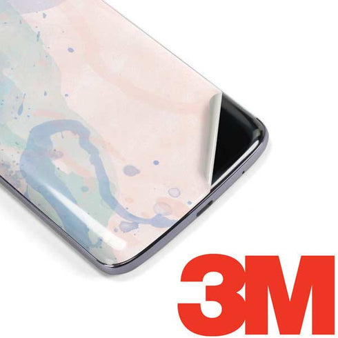 Rose Quartz & Serenity Splatter Moto E5 Plus Skin