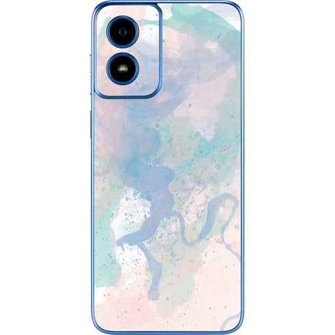 Rose Quartz & Serenity Splatter Moto G Play 4G (2024) Skin