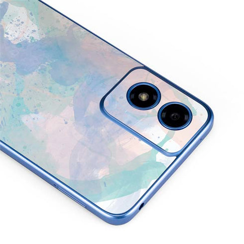Rose Quartz & Serenity Splatter Moto G Play 4G (2024) Skin