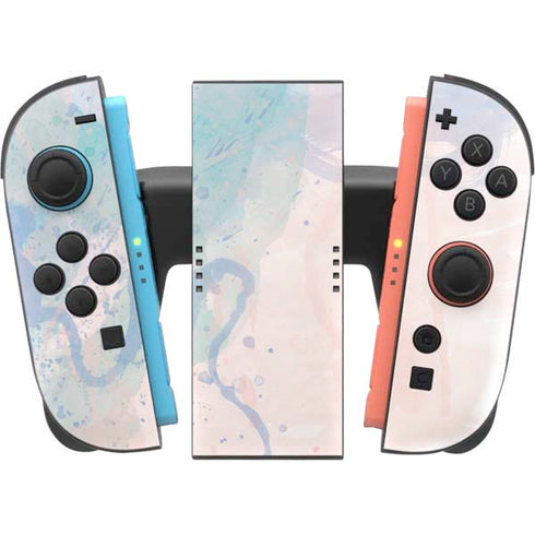 Rose Quartz & Serenity Splatter Nintendo Switch 2 (2025) Joy-Con Controller Skin