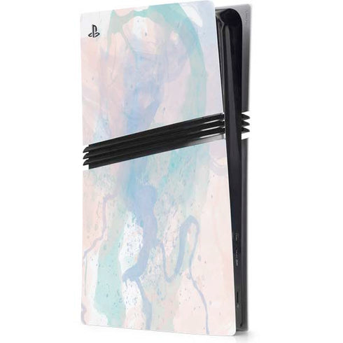 Rose Quartz & Serenity Splatter PS5 Pro Console Skin