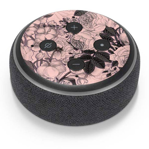 Rose Quartz Floral Amazon Echo Dot Skin