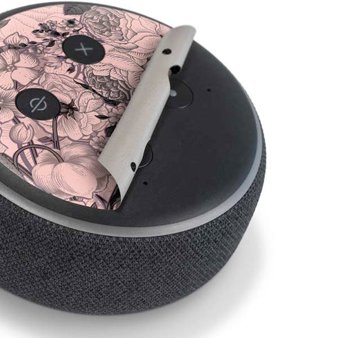 Rose Quartz Floral Amazon Echo Dot Skin