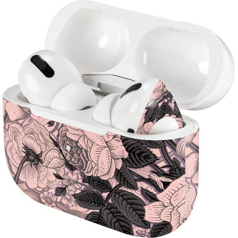 Rose Quartz Floral AirPods Skins