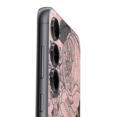 Rose Quartz Floral Galaxy A16 5G Skin
