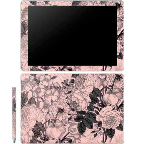 Rose Quartz Floral Galaxy Book 12in Skin