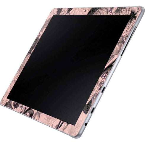 Rose Quartz Floral Galaxy Book 12in Skin