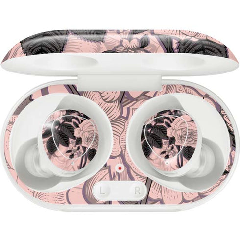 Rose Quartz Floral Galaxy Buds Plus Skin