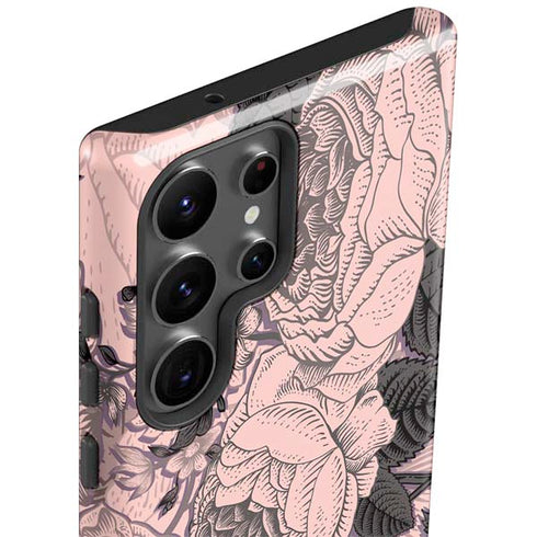 Rose Quartz Floral Galaxy S23 Ultra Pro Case