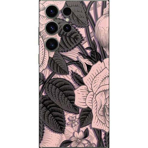 Rose Quartz Floral Galaxy Skins