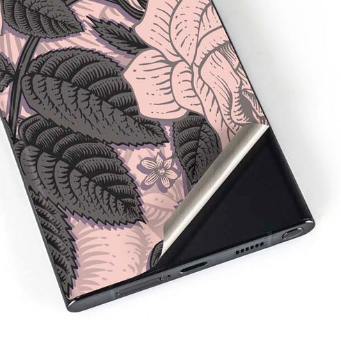 Rose Quartz Floral Galaxy Skins
