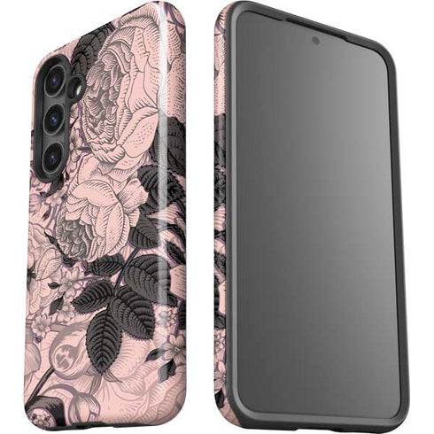 Rose Quartz Floral Galaxy S25 Impact Case