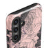 Rose Quartz Floral Galaxy S25 Plus Impact Case