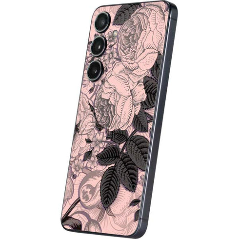 Rose Quartz Floral Galaxy S24 Plus Skin