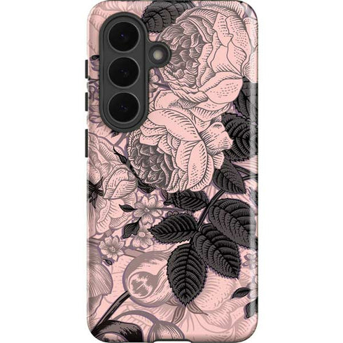 Rose Quartz Floral Galaxy S26 Plus Impact Case