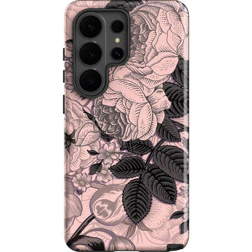 Rose Quartz Floral Galaxy S26 Ultra Impact Case