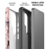 Rose Quartz Floral Galaxy S26 Ultra Impact Case