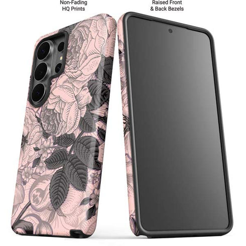 Rose Quartz Floral Galaxy S26 Ultra Impact Case
