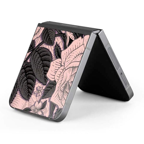 Rose Quartz Floral Galaxy Z Flip6 Skin