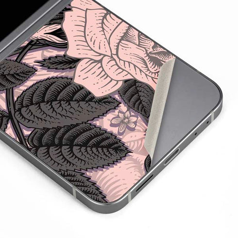 Rose Quartz Floral Galaxy Z Flip6 Skin