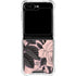 Rose Quartz Floral Galaxy Z Flip6 Clear Case