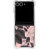 Rose Quartz Floral Galaxy Z Flip7 Clear Case