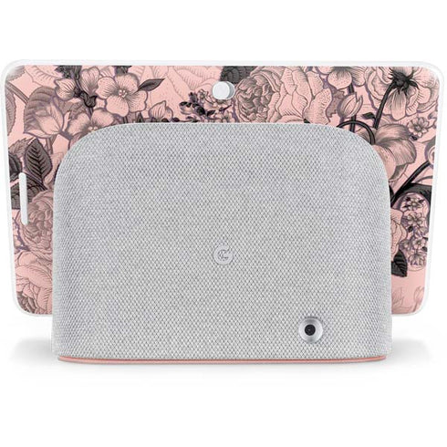 Rose Quartz Floral Google Home Hub Skin