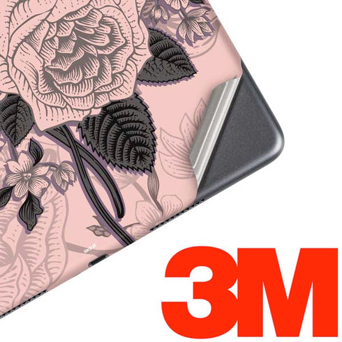 Rose Quartz Floral iPad Skins