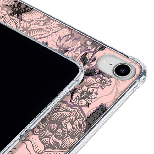 Rose Quartz Floral iPad 11th Gen (2025) Clear Case