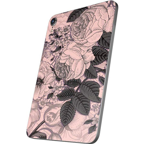 Rose Quartz Floral Apple iPad Mini Skin