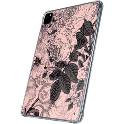 Rose Quartz Floral iPad Pro 11in (2024) Clear Case