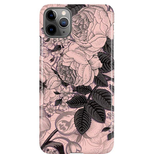 Rose Quartz Floral iPhone Cases