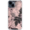 Rose Quartz Floral iPhone 15 Clear Case