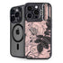 Rose Quartz Floral iPhone 15 Pro Max Kickstand Case