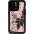 Rose Quartz Floral iPhone 15 Pro Waterproof Case