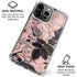 Rose Quartz Floral iPhone 16 Pro Clear Case