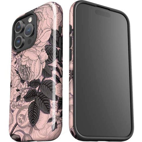 Rose Quartz Floral iPhone 16 Pro Impact Case