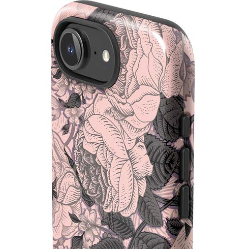 Rose Quartz Floral iPhone 16e Impact Case