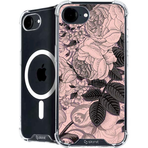 Rose Quartz Floral iPhone 16e MagSafe Case