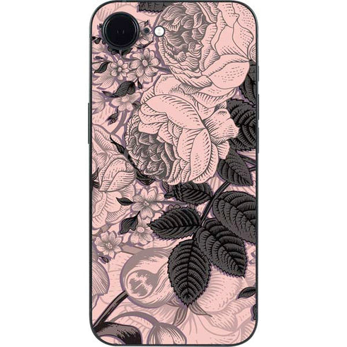 Rose Quartz Floral iPhone 16e Skin