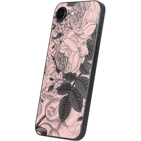 Rose Quartz Floral iPhone 16e Skin