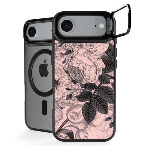Rose Quartz Floral iPhone 17 Air Kickstand Case
