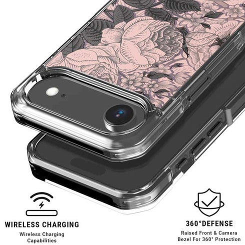 Rose Quartz Floral iPhone 17 Air MagSafe Case