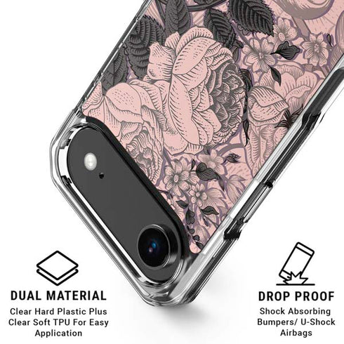 Rose Quartz Floral iPhone 17 Air MagSafe Case