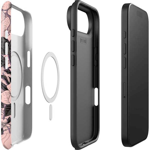 Rose Quartz Floral iPhone 17 Air Magsafe Impact Case