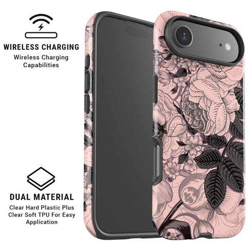 Rose Quartz Floral iPhone 17 Air Magsafe Impact Case