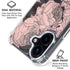 Rose Quartz Floral iPhone 17 Clear Case