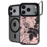 Rose Quartz Floral iPhone 17 Pro Kickstand Case