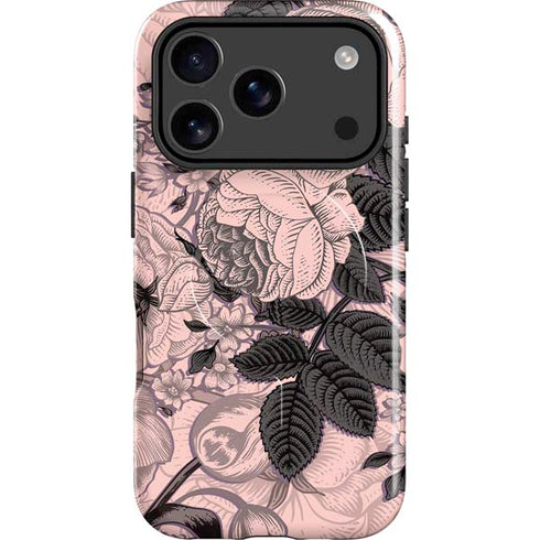 Rose Quartz Floral iPhone 17 Pro Max Magsafe Impact Case